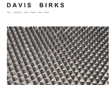Tablet Screenshot of davisbirks.com